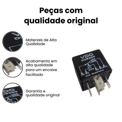 Relé Auxiliar 24V VDO Benz T - Imagem 3