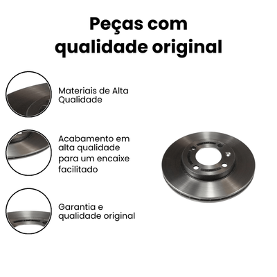 Disco de Freio Dianteiro Ventilado Saveiro - Imagem 3