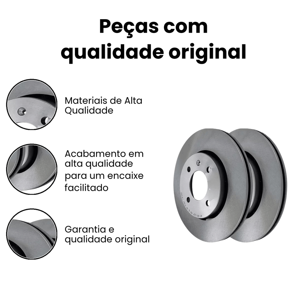 Disco de Freio Dianteiro Ventilado Gol - Imagem 3