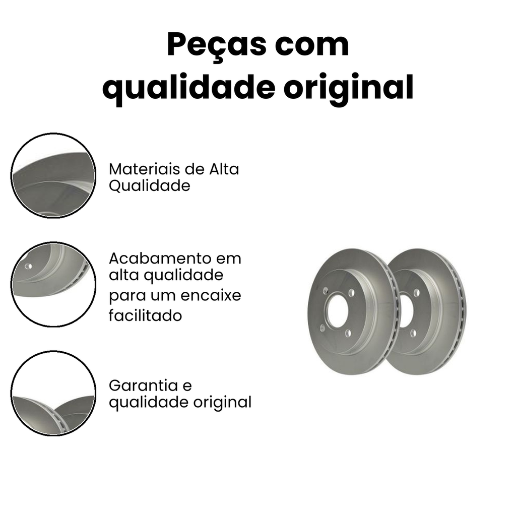 Disco de Freio Dianteiro Sólido Fiesta Ka - Imagem 3