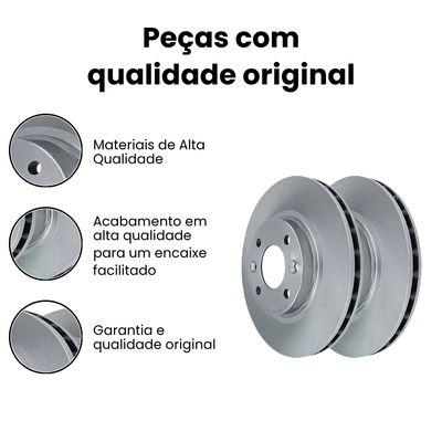 Disco de Freio Dianteiro Ventilado Logan - Imagem 3