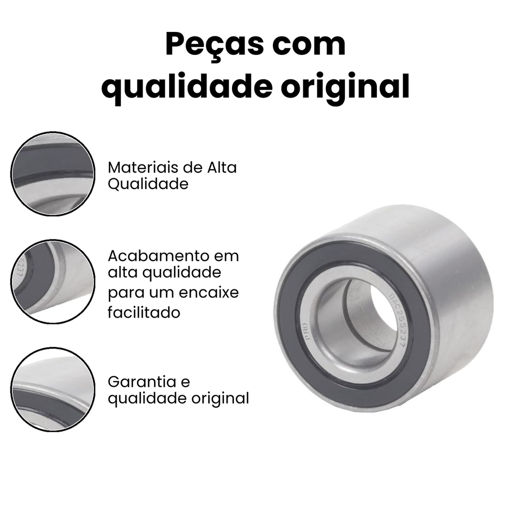 Rolamento de Roda Traseiro Kwid Sandero - DAC255237 - Imagem 3