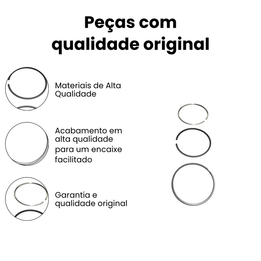 Anel Segmento Scania DC8779.00 P G R S F K Ônibus Caminhão - Imagem 3