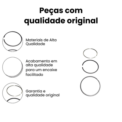 Anel Segmento Scania DC8779.00 P G R S F K Ônibus Caminhão - Imagem 3