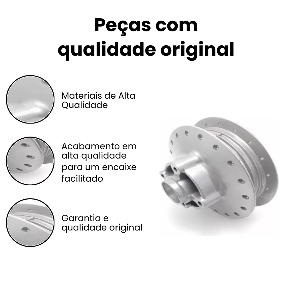 Cubo de Roda Traseiro Fan 125 09/15 - CG CG - Imagem 3