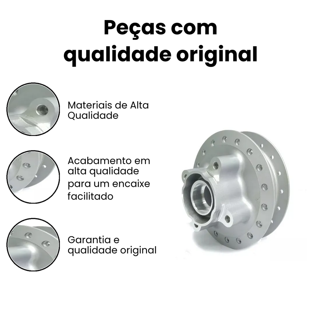 Cubo de Roda Traseiro POP 100/110i - DIA-FRAG - Imagem 3