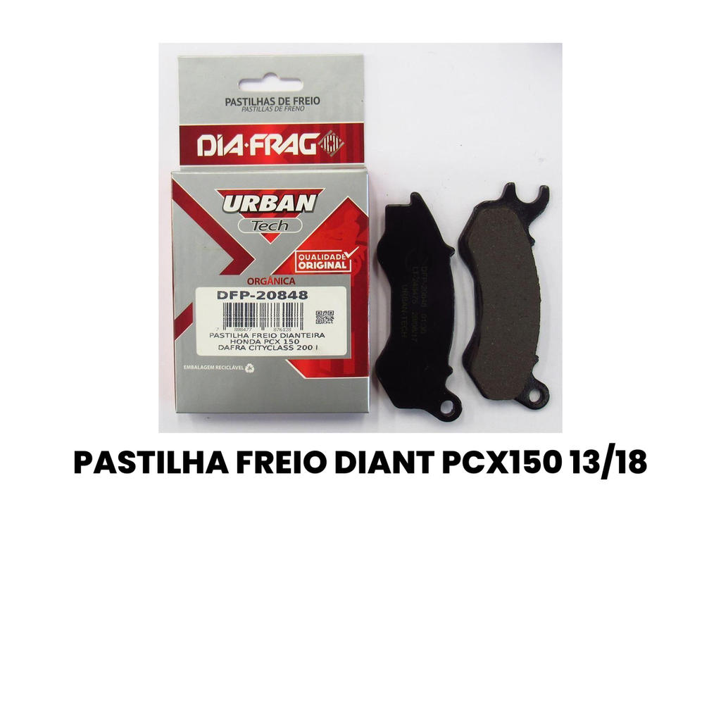 Pastilha Freio Dianteira PCX 150 2013-2018 - Diafrag - Imagem 2