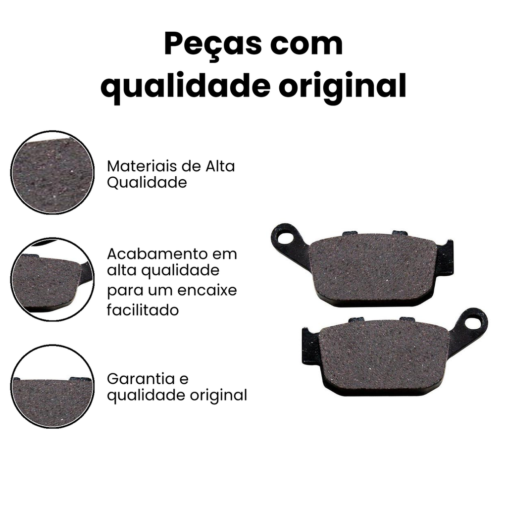 Pastilha de Freio Traseira CB300R/Hornet/Fazer/CBR250 - - Imagem 3