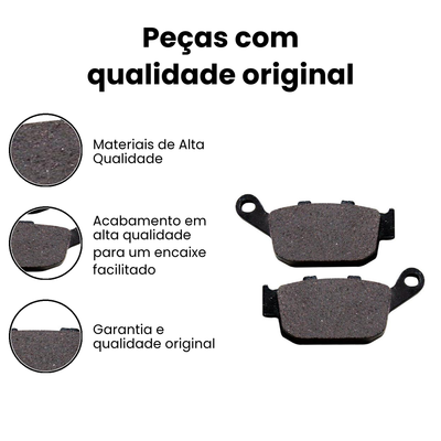Pastilha de Freio Traseira CB300R/Hornet/Fazer/CBR250 - - Imagem 3