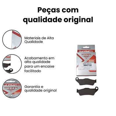 Pastilha Freio Dianteira XTZ660/TENERE/FZ16 - Imagem 3