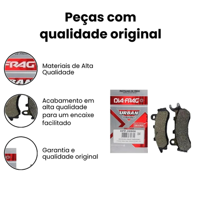 Pastilha Freio Dianteira CG Fan 160/Titan 160 18/ - Imagem 3