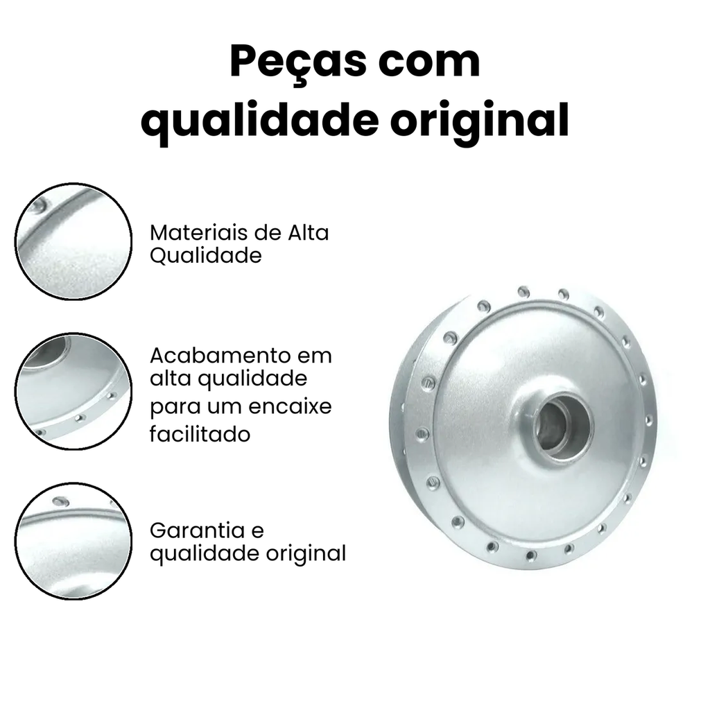 Cubo de Roda Dianteiro YBR125 - DIA-FRAG - YBR - Imagem 3