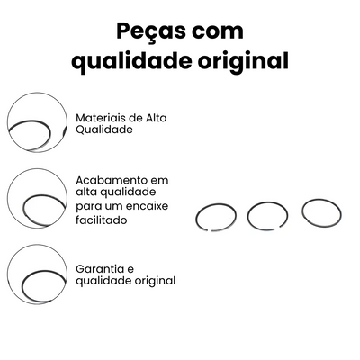 Anel de Segmento Motores OM 924 / 926 Mercedes Volare - Imagem 3