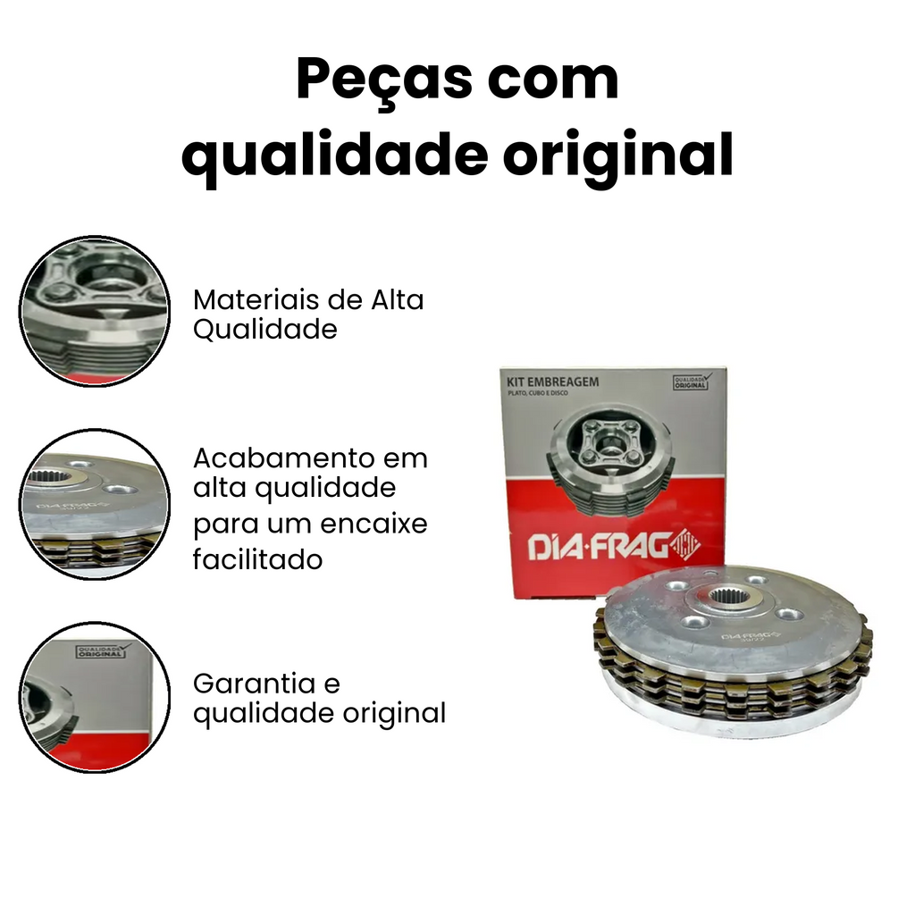 KIT EMBREAGEM Biz 110i 2016-2019 - Imagem 3