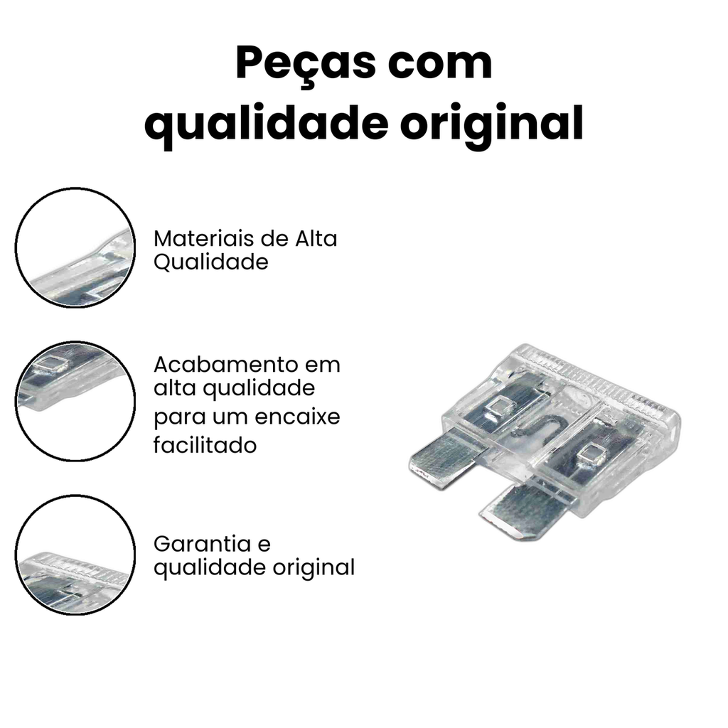 Fusível Lâmina Cristal DNI - Ônibus Automóveis - Imagem 3