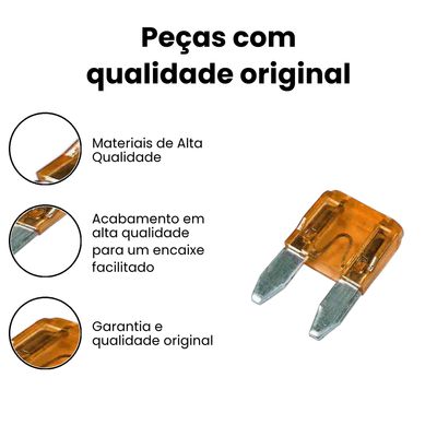 Fusível Mini-lâmina Laranja - Automóveis e Ônibus - Imagem 3