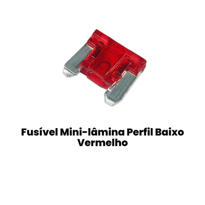 Fusível Mini-lâmina Perfil Baixo Vermelho - Automóveis - Imagem 2
