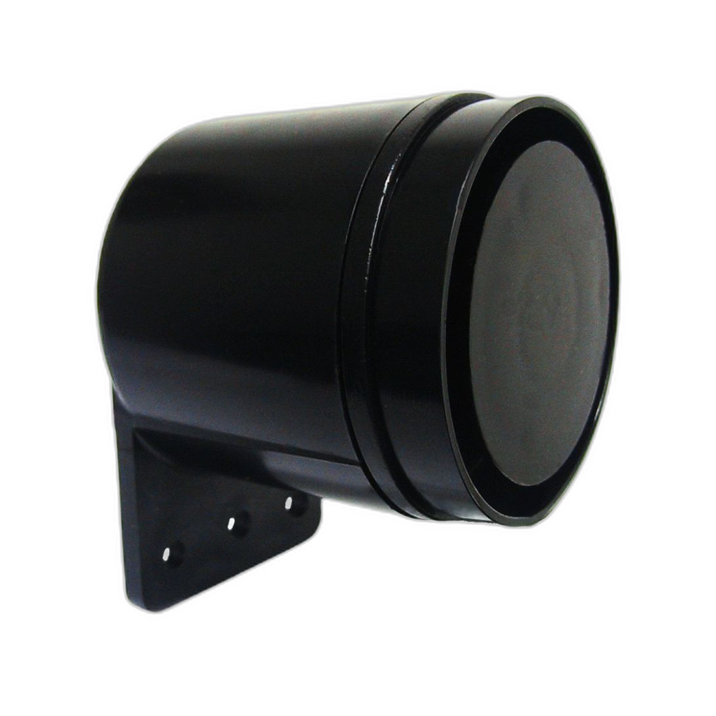 Sirene 12/24V Preta Marcha Ré - Máquinas e Ônibus - Imagem 1