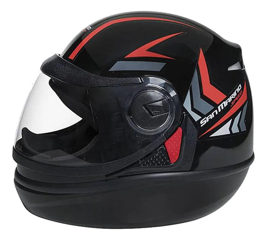 Capacete San Marino Speed One Preto - Imagem 1