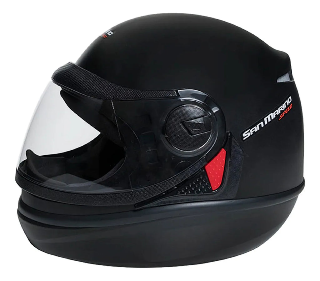 Capacete San Marino Speed Classic Preto Fosco - Imagem 1