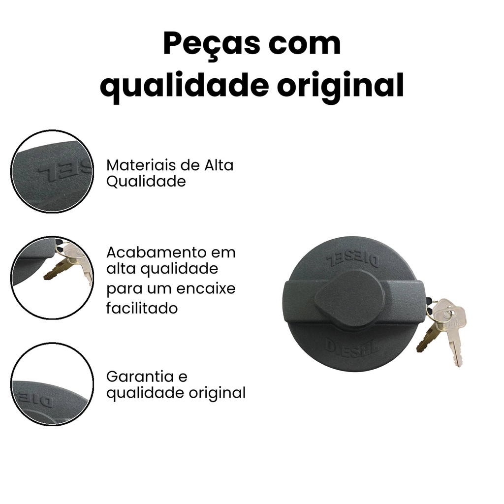 Tampa Tanque Combustível Com Chave 147 Bandeirante - DYNA - Imagem 3