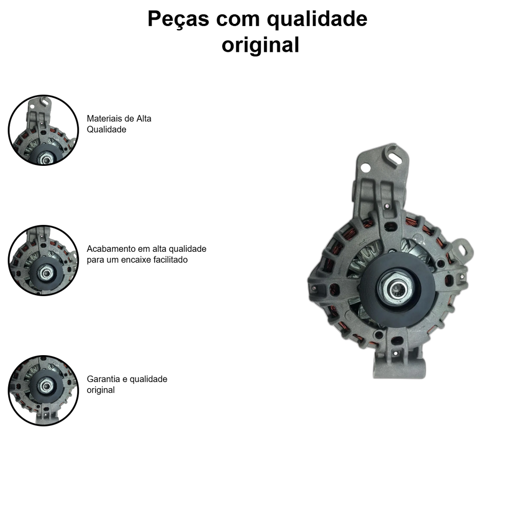Alternador SEG Chevrolet Cobalt 1.8 EconoFlex - Imagem 3