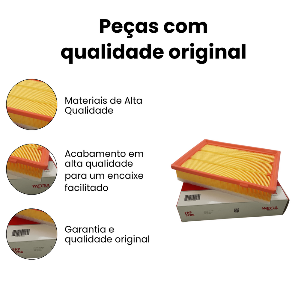 FILTRO DE AR CHEVROLET FAP3286 - Imagem 3
