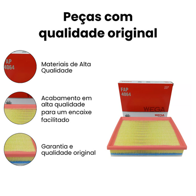 FILTRO DE AR FIAT | CITROEN | PEUGEOT FAP4064 - Imagem 3