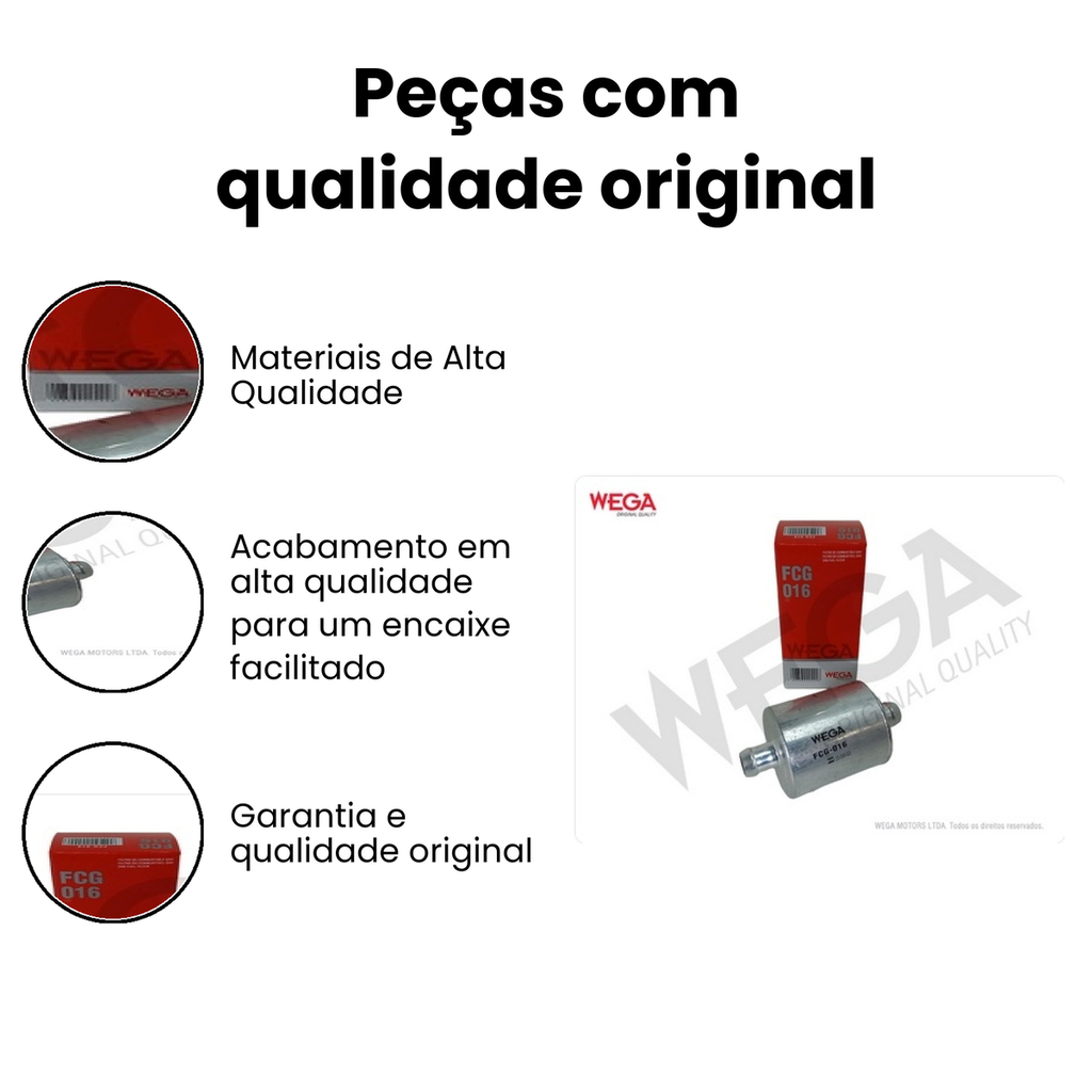 Filtro de Combustível GNV WEGA - Automóveis - Imagem 3