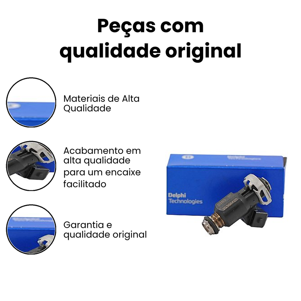 Bico Injetor Delphi Prisma Celta - FJ10734 - Imagem 3