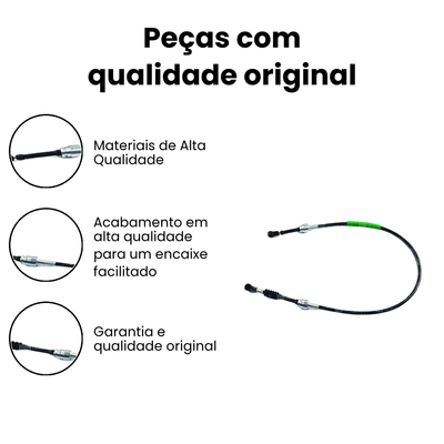 Cabo de Comando do Câmbio Dianteiro Uno Uno - Imagem 3