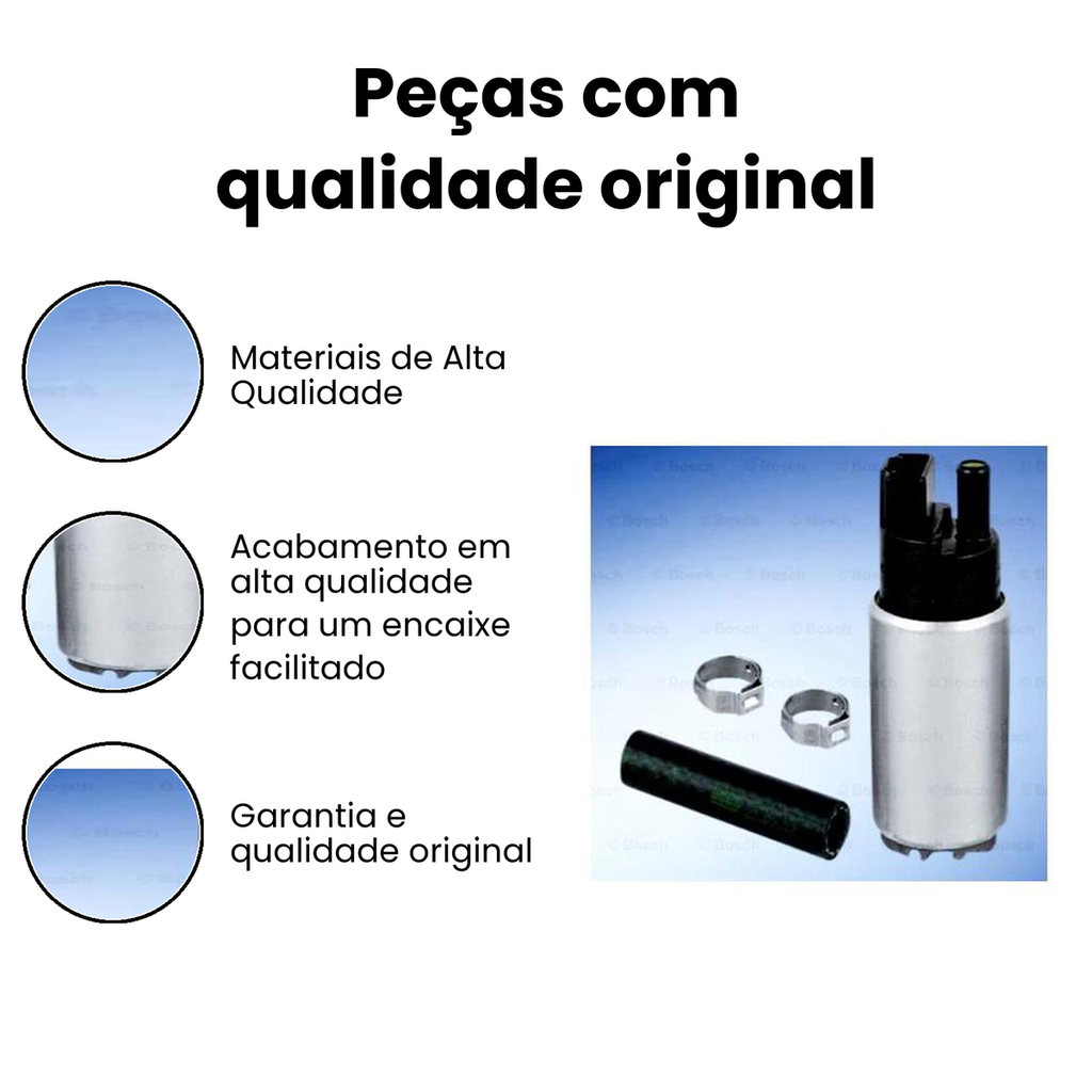 KIT BOMBA DE COMBUSTÍVEL BOSCH GOL - Imagem 3