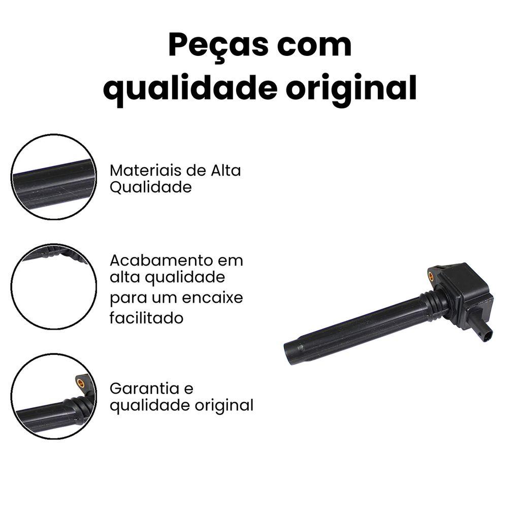 Bobina de Ignição 2 Pinos Compass Gauss GC4827 - Imagem 3