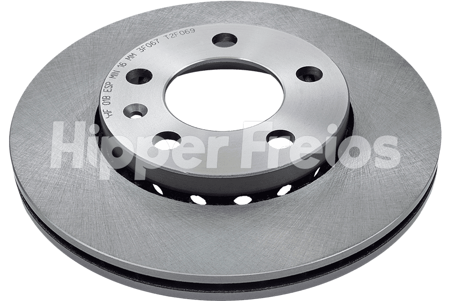 Par Disco Freio Diant Ventilado VW CrossFox SpaceFox Fox Polo 20 - Imagem 1