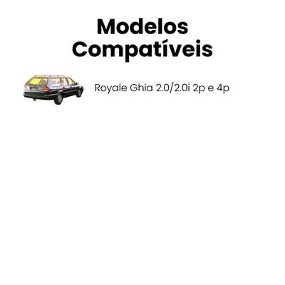 Par Disco Freio Diant. Ventilado Volkswagen Royale Ghia GL Versa - Imagem 4