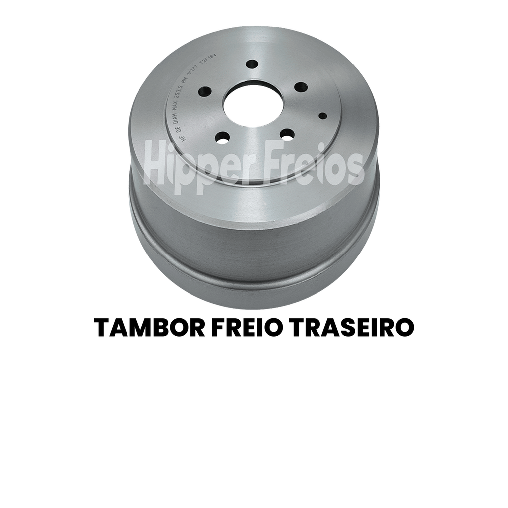 Tambor Freio Tras Original HPF Kombi 1985 a 2014 - Imagem 2