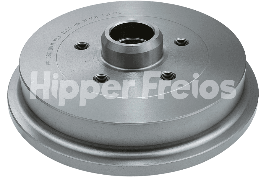 Par Tambor Freio Tras VW Fox Crossfox Spacefox 2004 a 2018 - Imagem 1