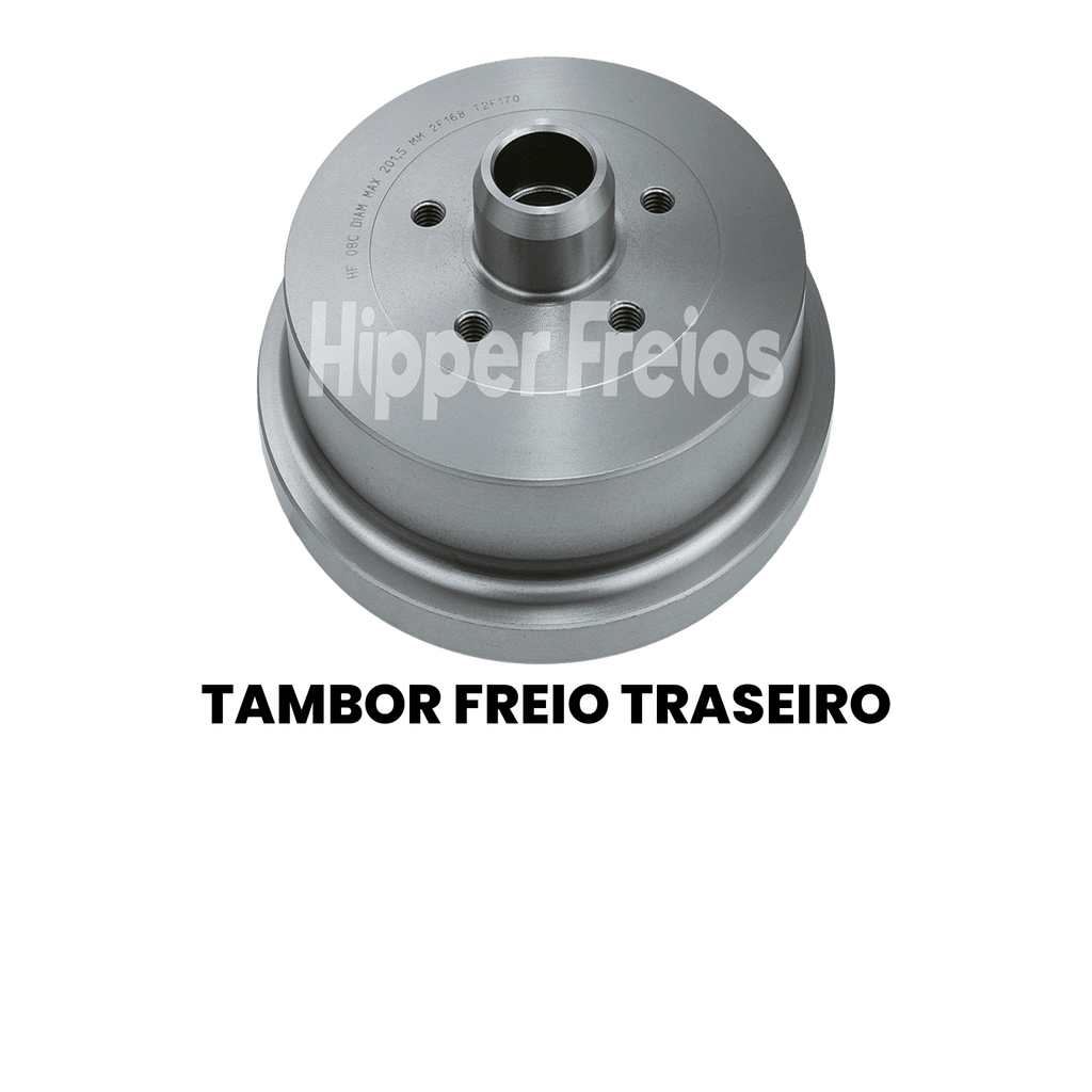 Par Tambor Freio Tras VW Fox Crossfox Spacefox 2004 a 2018 - Imagem 2