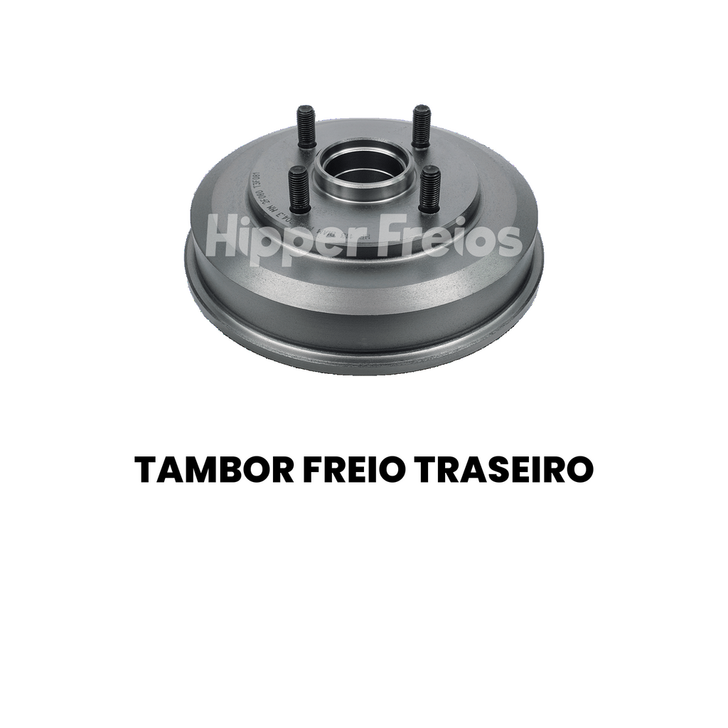Par Tambor Freio Tras Ford EcoSport 2004 a 2012 1.6 1.5 Flex - Imagem 2