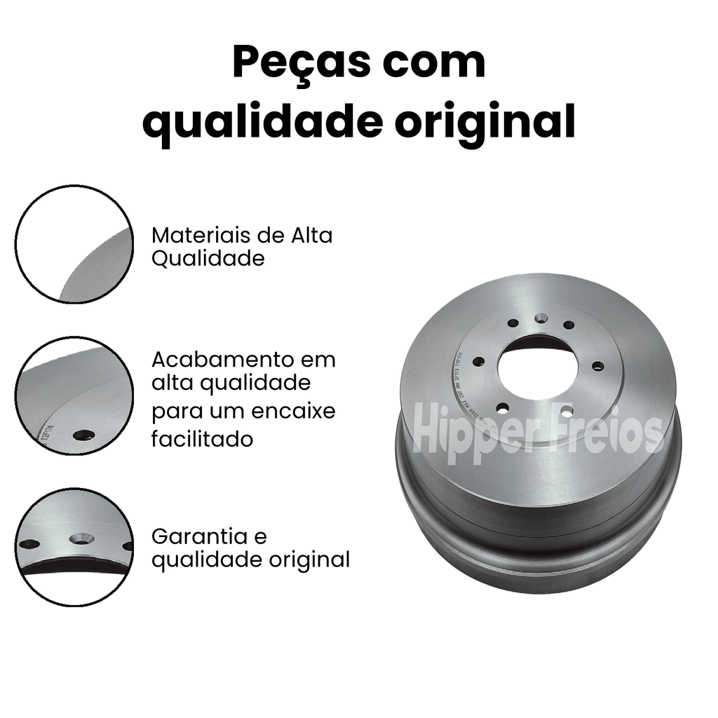 Tambor Freio Traseiro Ford Ranger - Imagem 3