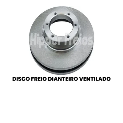 Par Disco Freio Diant Ventilado VW Del Rey Belina Ghia Pampa 198 - Imagem 2