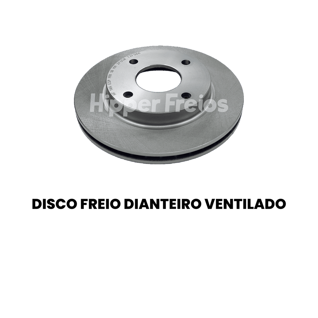Par Disco Freio Diant Ventilado Ford Fiesta 1.0 1.3 1.6 Ka 1.6 1 - Imagem 2