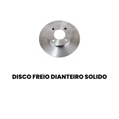Par Disco Freio Diant Sólido Ford Courier 1995-2014 Fiesta 1996- - Imagem 2