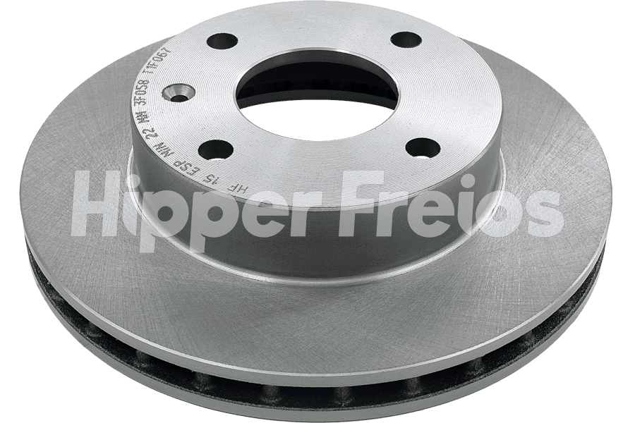 Par Disco Freio Diant Ventilado Ford Escort Hobby 1.0 1.6 93-96 - Imagem 1