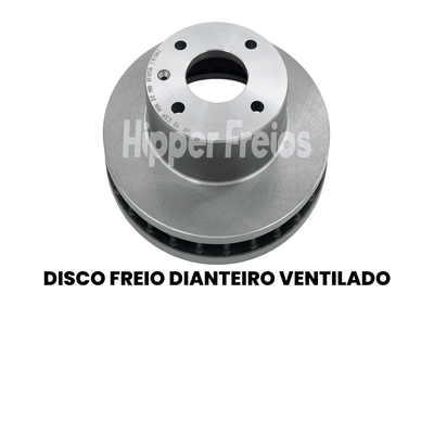 Par Disco Freio Diant Ventilado Ford Escort Hobby 1.0 1.6 93-96 - Imagem 2