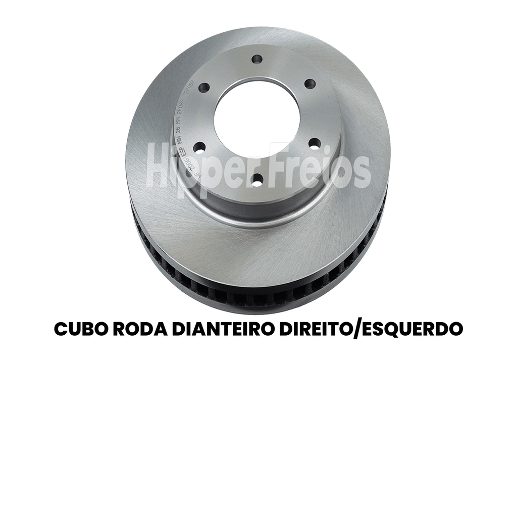 Par Disco Freio Diant. Ventilado Mitsubishi L200 Triton 2013-201 - Imagem 2