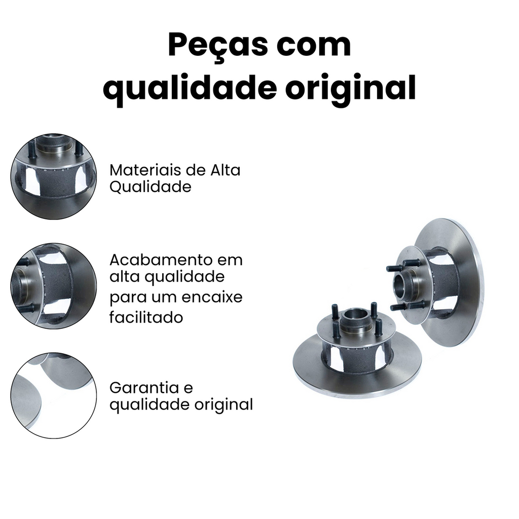 DISCO DE FREIO DIANTEIRO SÓLIDO CHEVROLET HF22 - Imagem 3