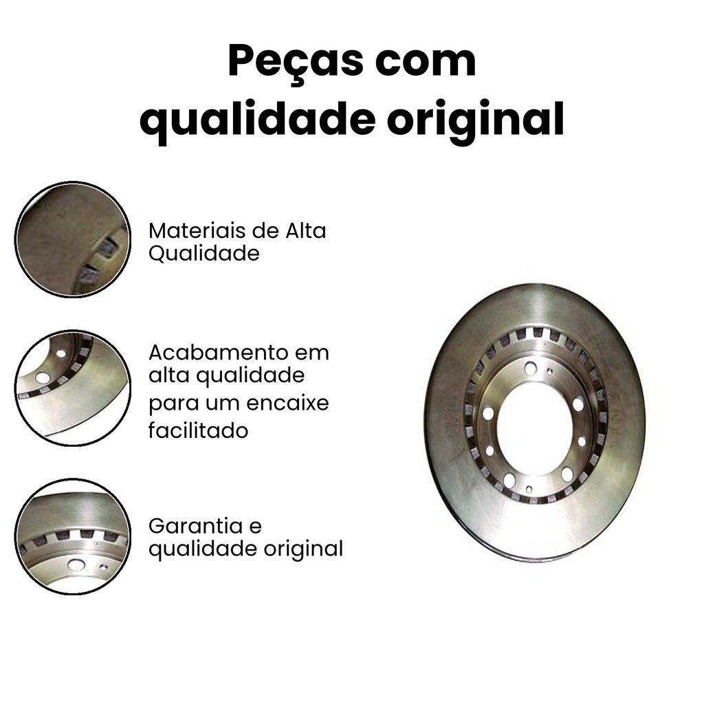 Disco Freio Dianteiro Ventilado Cargo/Constellation 96-13 - Imagem 3