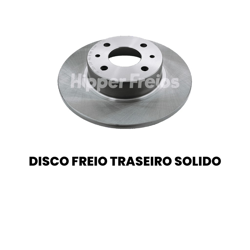 Par Disco Freio Tras Sólido HPF Fiat Bravo Linea Punto Stilo 200 - Imagem 2