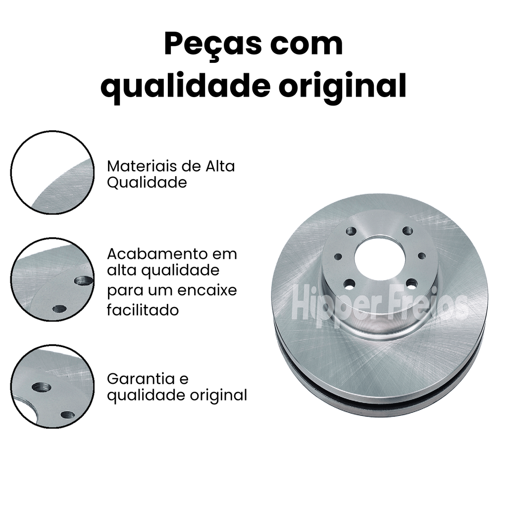 Disco de Freio Dianteiro Ventilado Marea Idea Strada - Imagem 3